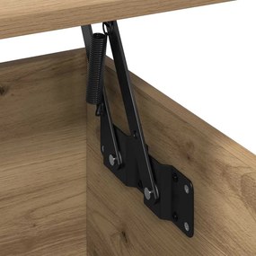 Dohányzóasztal kézműves tölgy 90 x 44.5 x 45 cm Faanyag
