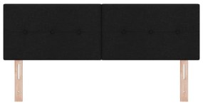 Fejtámla Gombos Rásegítős Fekete 140 cm Textil