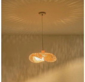 Eurolamp Csillár zsinóron 1xE27/40W/230V bambusz EU0396