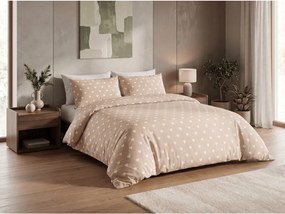 Poliészter pamut ágyneműhuzat HEARTILO POLY bézs Ágyneműhuzat mérete: 2 db 70 x 90 cm | 200 x 220 cm