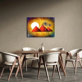 Festett egyiptomi piramisok képe (70x50 cm)