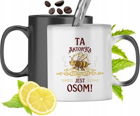 Mágikus Bögre Színváltós Színes Színésznőnek, fényképes nyomattal