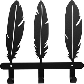 Akasztós ruhatartó kulcsok boho tollak