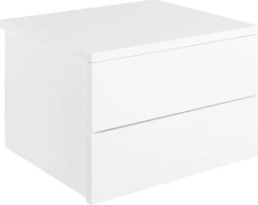 Avignon Akasztós Éjjeliszekrény fehér nagy, mdf 2 Fiókos