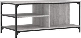 vidaXL szürke sonoma szerelt fa dohányzóasztal 100 x 50 x 45 cm