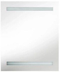 tükrös fürdőszobaszekrény LED világítással 50 x 13,5 x 60 cm