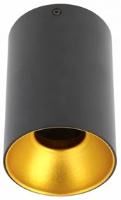 Lámpa Mennyezeti lámpatest TENSA, aluminium, 94x140 mm, IP20, GU10 max. 20W, kör, fekete