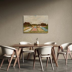 Üveg kép - Vincent van Gogh, Flower Beds in Holland, reprodukciók (70x50 cm)