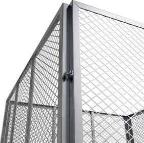 Juskys Fém komposztáló 450 l - ezüst