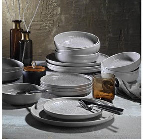 24 darabos szürke/porcelán étkészlet
