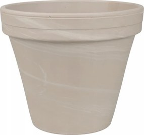 Virágtartó kerámia bézs terrakotta Spang 19,5x22 cm