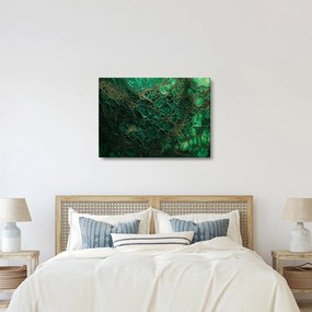 Kép - Zöld mikroszkópos kép (70x50 cm)