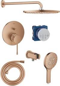 Grohe zuhanyrendszer egykaros csapteleppel szálcsiszolt warm sunset GBAL10