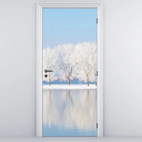 Fotótapéta ajtóra - Téli táj (95x205cm)