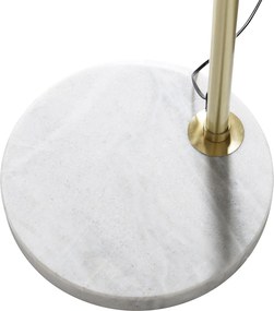 Modern ívlámpás fehér keleti árnyékolóval bambuszból 50 cm - XXL Rina