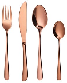 QUEENS evőeszköz szett rozéarany