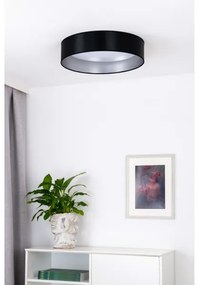 Duolla - LED Mennyezeti lámpa ROLLER LED/24W/230V átm. 45 cm fekete/ezüst
