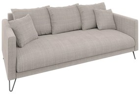 Világosbarna zsenília kanapé 200 cm Freya – Ropez