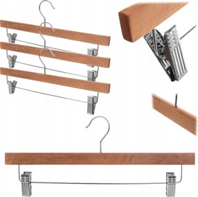Fa Ruhaakasztó Csipeszekkel Gardróbszekrény Akasztók 3 db
