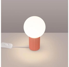 Sollux SL.1756 - Asztali lámpa HALO 1xG9/8W/230V átm. 12 cm rózsaszín