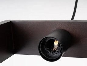 Sollux SL.1311 - Csillár zsinóron ARIES 1xE27/15W/230V bükkfa/wenge