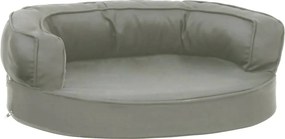 vidaXL szürke ergonomikus vászonhatású kutyaágymatrac 60 x 42 cm
