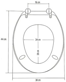 ZEN - Design mintás MDF WC ülőke