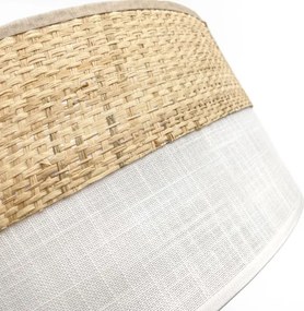 LED mennyezeti lámpa SIRJA BOHO LED/36W/230V Ø 45 cm bézs/fehér