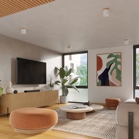 Sollux SL.1348 - spotlámpa RIF 1xGU10/10W/230V átm. 12 cm fehér