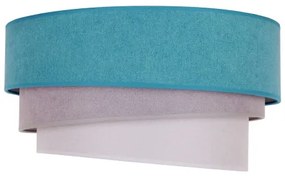 Duolla - Mennyezeti lámpa TRIO 1xE27/15W/230V á. 45 cm türkiz/szürke/fehér