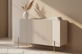 Malmi komód 150 cm - kasmír / arany lábak