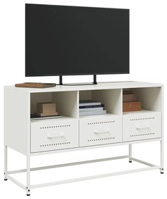fehér acél TV-szekrény 100,5x39x60,5 cm