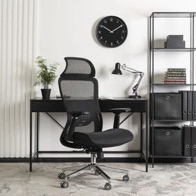 Forgószék ergonomikus kialakítással, fekete színben. LITOS