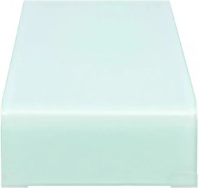zöld üveg TV állvány/monitor magasító 80 x 30 x 13 cm