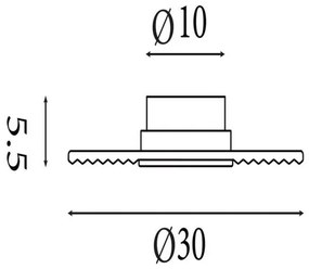 Searchlight 32210AM - CLEO dimmelhető LED fali lámpatest, 9,4W/230V, sárgaréz
