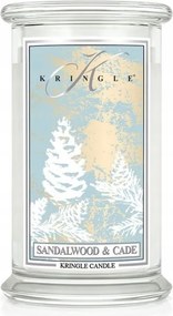 Sandalwood & Cade Kringle Candle nagy gyertya két kanóccal (624g)
