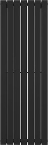 Dekorációs radiátor függőleges dupla 1800x546 fekete bal/jobb