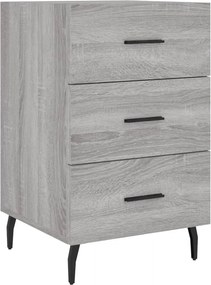 vidaXL szürke sonoma színű szerelt fa éjjeliszekrény 40 x 40 x 66 cm