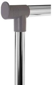 Ezüstszínű fém teleszkópos-gurulós ruhatartó állvány – Premier Housewares