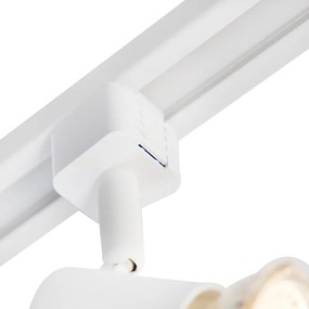 Modern sínrendszer 5 spotlámpával, 1 fázisú fehér - Jeany