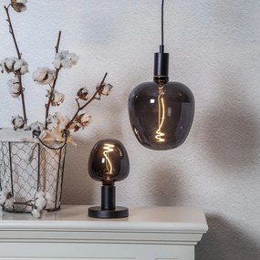 Meleg színű LED dekoratív izzó E27, 2 W Black Apple – Star Trading