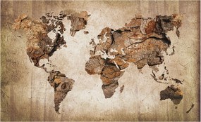 Flizelin tapéta Flizelin fali prémium fa térkép 416x254