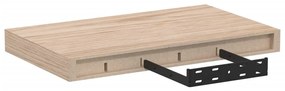 4 db szerelt fa függőpolc 40 x 23,5 x 4 cm