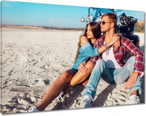Vászonkép 100x70 Romantikus motoros kirándulás