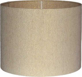 Exkluzív Lámpabúra E27 Feltekerhető Szélű henger lámpabúra 25 cm Bézs+Arany Latina