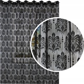 Függöny Spagetti Átvezető Díszek Fekete Glamour Függöny 280x290 cm