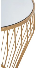 Kerek tárolóasztal üveg asztallappal ø 45 cm Avantis – Premier Housewares
