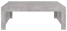 Betonszürke szerelt fa dohányzóasztal 100 x 100 x 35 cm
