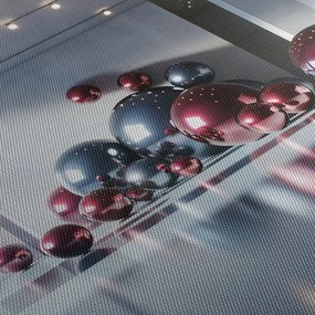 Kép - 3D tér gömbökkel II. (120x50 cm)