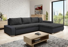 TOSCANIA sarok ülőgarnitúra, 297x80x214, berlin 01/fehér öko-bőr, balos